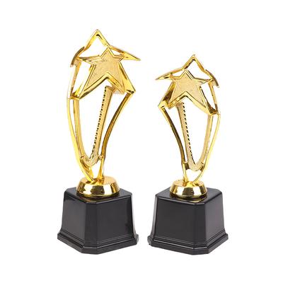 Звездный пластиковый золотой приз, студенческий приз, золотой кубок, кубок для победителей, призовой кубок для взрослых и детей