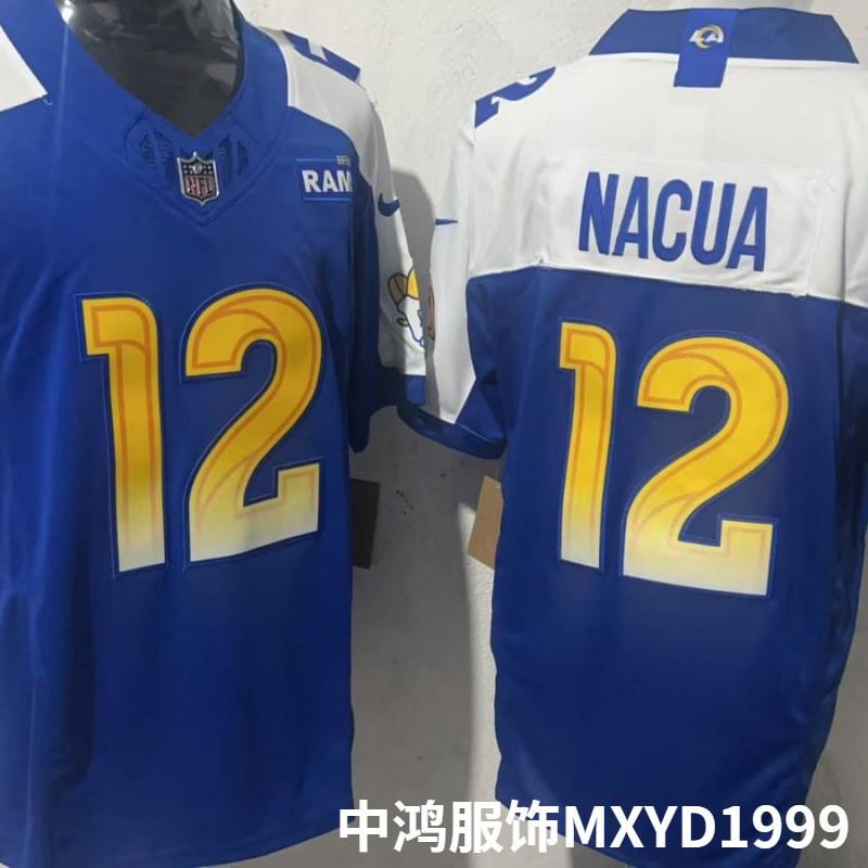 Rams 3rd Generation Embroidered Football Jersey Men Sports Training Game Wear