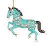Horse Christmas Ornaments Sparkly Rhinestone Horse Hanging Decoration Acrylic Christmas Tree Ornament for Winter Xmas Party Supplies Holiday Decor