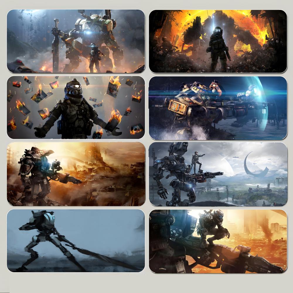 Cool Futuristic Game TTitanfall Mouse Pad Large Gaming Mousepad With Thick Stitched Edge NonSlip Desk Mat