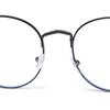 Women Men Round Portable Ultra Light Frame Eye Protection Anti-Blue Light Eyeglasses Metal Glasses
