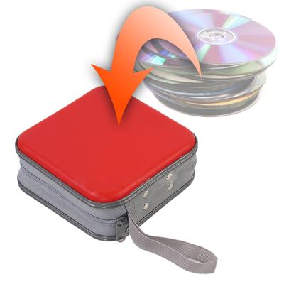Чехол для CD Держатель для DVD Хранение 48 Вместимость Органайзер для DVD-кейсов Портативный кошелек для хранения CD Пластиковый защитный переплет для переноски