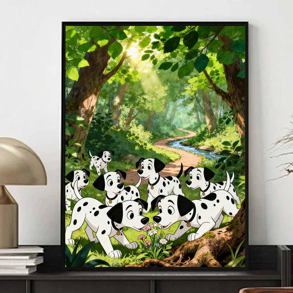 Disney Diamond Painting 101 Dalmatians Diamond Art Painting Set for Home Office Decoration Handmade Gifts