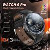 Новые умные часы Watch 6 Pro с AMOLED-экраном, GPS-трекером, HD Bluetooth-звонками, водонепроницаемые, для спорта и мониторинга здоровья, Мужские