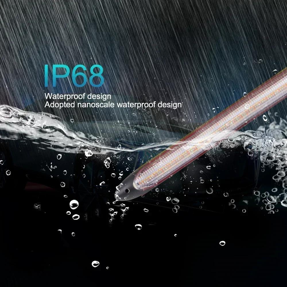 Водонепроницаемые светодиодные дневные ходовые огни - Универсальные 12В автомобильные ДХО с последовательным сигналом заднего хода и желтой дневной проточной подсветкой