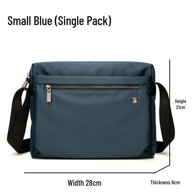 Men's Waterproof Oxford Cloth Crossbody Shoulder Bag - Large Capacity Canvas Messenger Backpack