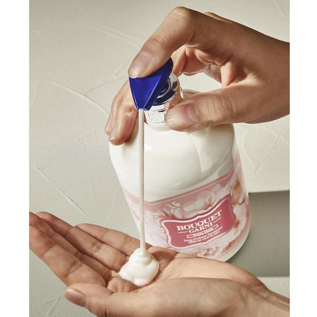 Bouquet Garni Глубокий Парфюмированный Набор для Ухода за Волосами Белый Мускус (Шампунь 500мл + Лечение 500мл)