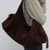 European & American Trendy Unisex Crossbody Suede Bag - Large Capacity, Korean Niche Design.