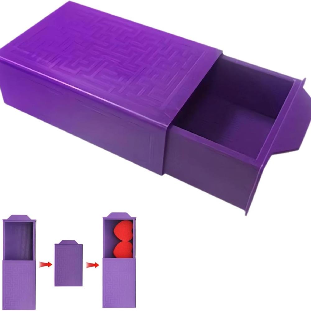Magic Purple Magic Box Plastic Magic Kits Wonderful Magic Disappearing Box for Kids Teens