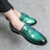 Fashion Mens Designer Casual Leather Luxury Office Purple Green Tassel Loafers Business Italian Wedding Dress Formal Male Shoes for Men