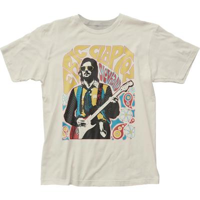 Эрик Клэптон Slowhand T Мужская футболка Рок-н-ролл Музыкальная группа Футболка Винтажный белый