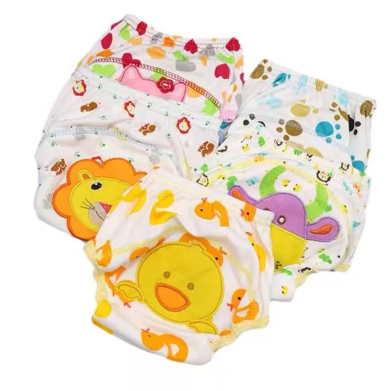 Cartoon Baby Training Soft Pants Baby Underwear Reusable Cloth Diapers