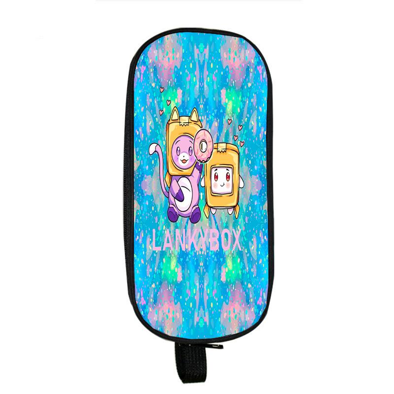 Lankybox Boxy And Foxy робот-пенал большая коробка для хранения портативная сумка для ручек для девочек двухслойная школьная сумка Kawaii чехол для канцелярских принадлежностей