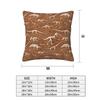 Dinosaur Fossils Halloween 2 Pcs Square Pillowcase Pillow Cover Cushion Zip Decorative Comfort Throw Pillow For Home Sofa