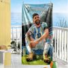 Messi Customize Your Name Beach Towel High Absorbency & Quick-Dry Perfect for Traveling Yoga Camping and Swimming