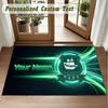 Crystal Velvet Square Rug Custom NamePlymouth Argyle FC Pattern Non Slip Home Floor Decor Rug