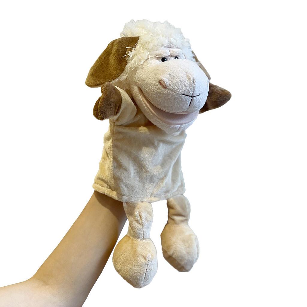 Ducks Pigs Cows Frogs Mouth Opening Ventriloquis Puppet Toys Hand Plush Gift Kid