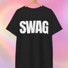 Стильная футболка с жирным текстом SWAG | Графическая футболка с типографикой