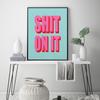 Funny Bathroom Sign Canvas Prints And Posters Welcome To The Shitshow Quote Art for Painting Wall Pictures Bedroom Kitchen Decor No Frame