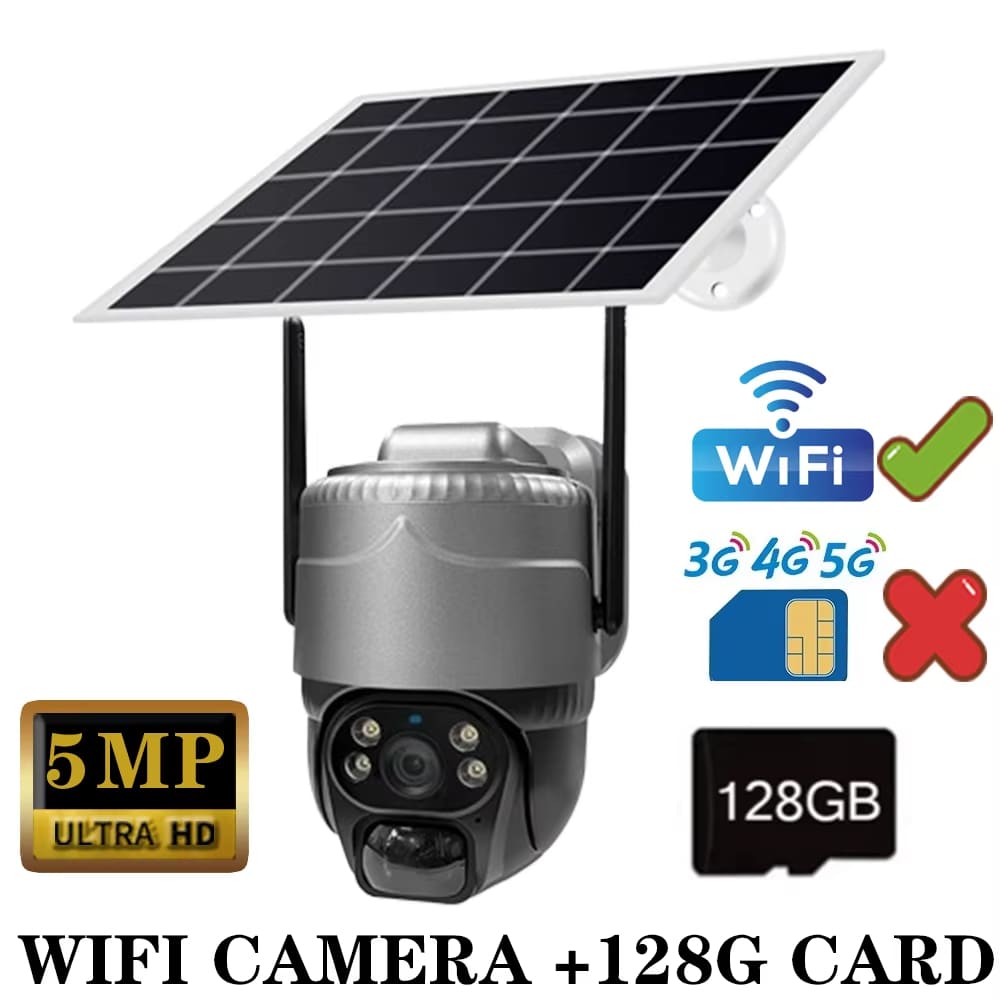 2024 V380 5MP WIFI /4G Камера Солнечная PIR Обнаружение человека Ночное видение Уличная Водонепроницаемая Безопасность Видео IP PTZ Камера Видеонаблюдение Монитор