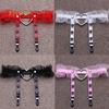 1Pc Women Girl Punk Gothic Heart-shape Ring Spikes Elastic Garter Belt Suspender Erotic Accessories