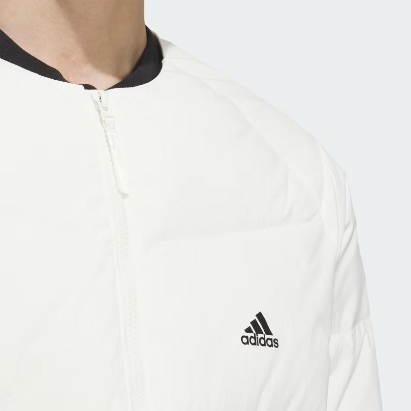 adidas Спортивная пуховая куртка женская кремовая JG8504