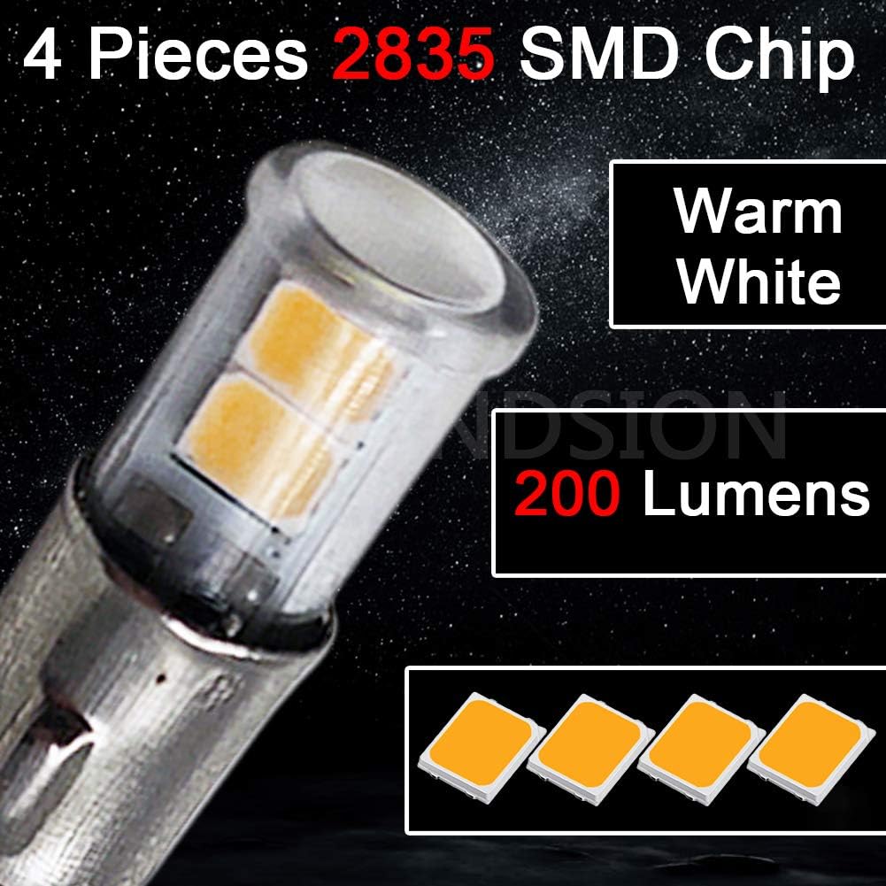 [4SMD высокая яркость/цвет свечения] Комплект светодиодных ламп Ruiandsion BA7S