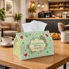 1pc Boho Vintage Typography Tissue Box - Heart Mandala Quote Napkin Storage Box, Suitable for Rolls/Facial Tissues/Single Sheets, Two Sizes Available 