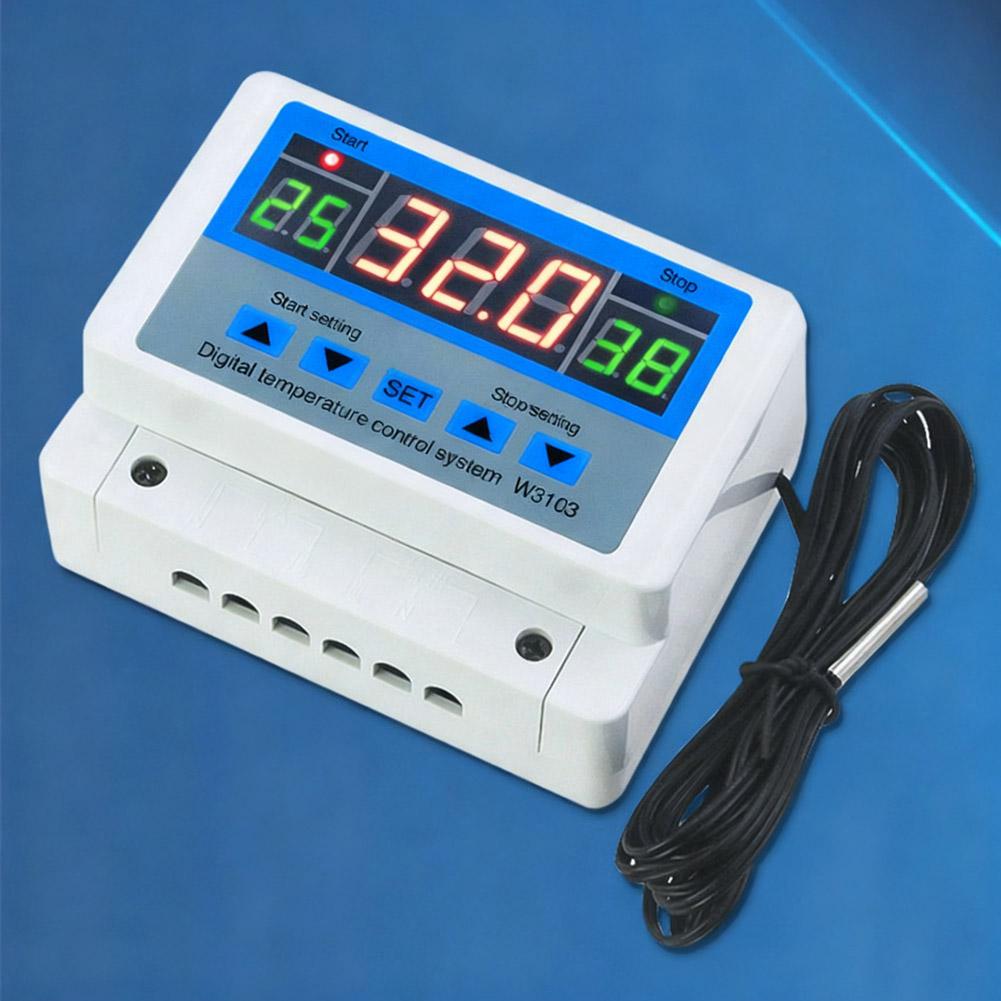 Универсальный цифровой термостат Инструмент Контроллер температуры Цифровой контроллер температуры Режим интервала Программируемый Задержка запуска