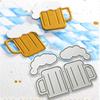 Beer Metal Cutting Dies Flowers Die Cut, Punching Knife, Scrapbook Templates, Stencil Paper Crafts Mold