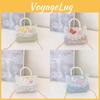 Lace Embroidered Pearl Chain Childrens Crossbody Bag Suitable For Daily