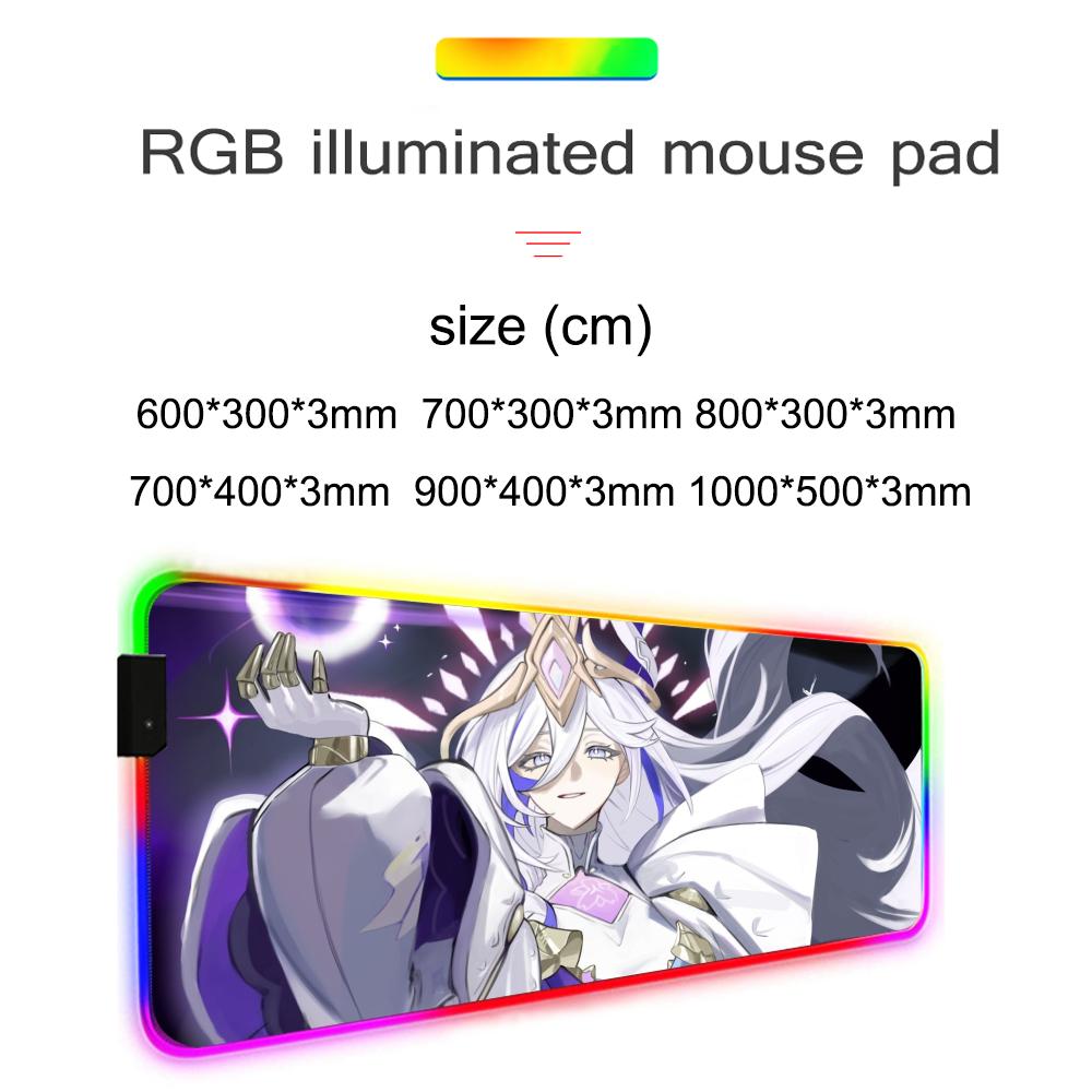 Misteln schariac Коврик для мыши RGB Игровой коврик для мыши Большой светодиодный коврик Настольный коврик для ПК Светящийся коврик для мыши Большие коврики для клавиатуры Настольный ковер С