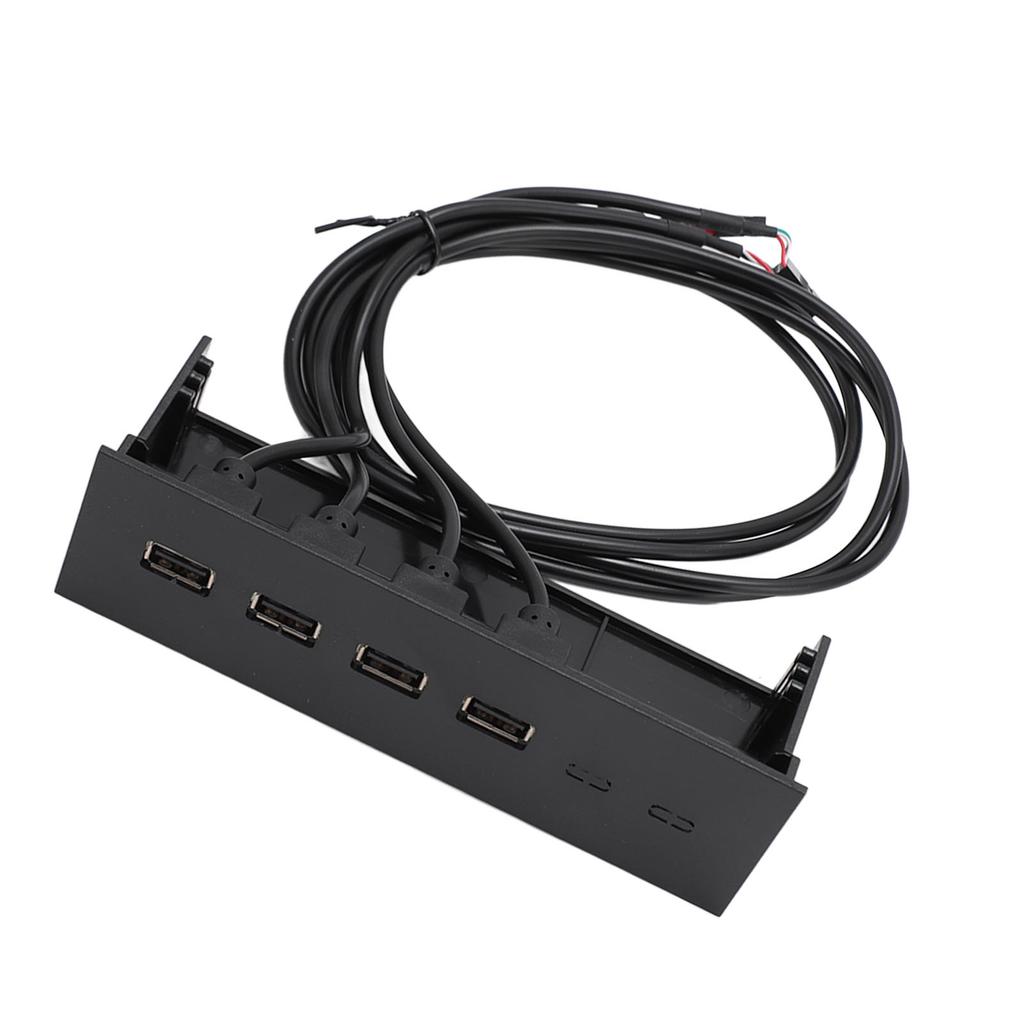 USB Front Panel Hub 5.25in 4 Ports High Speed Stable Plug and Play Optical Drive Front Panel for