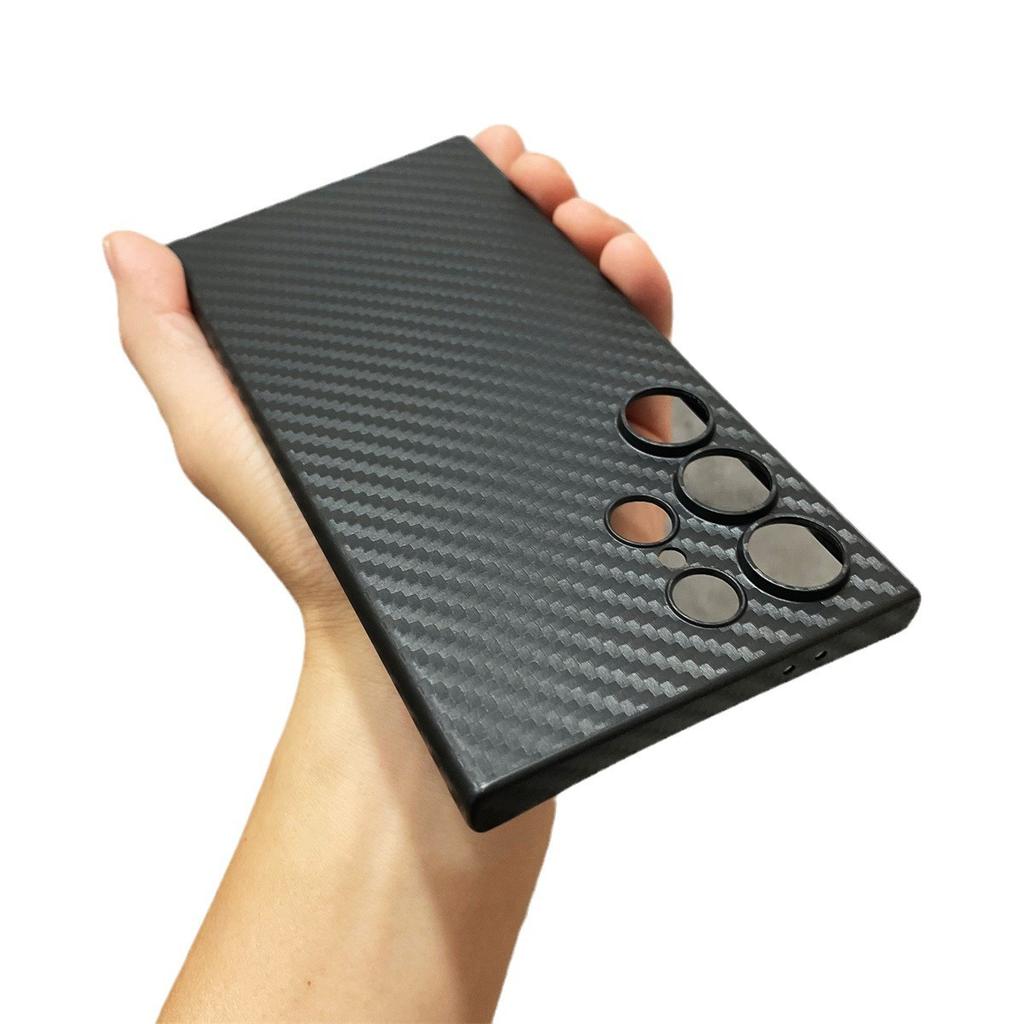 Samsung S25ultra Kevlar Carbon Chisel Dimension Mobile Phone Case S23u Business S24 Ultra Thin PP Protection Case