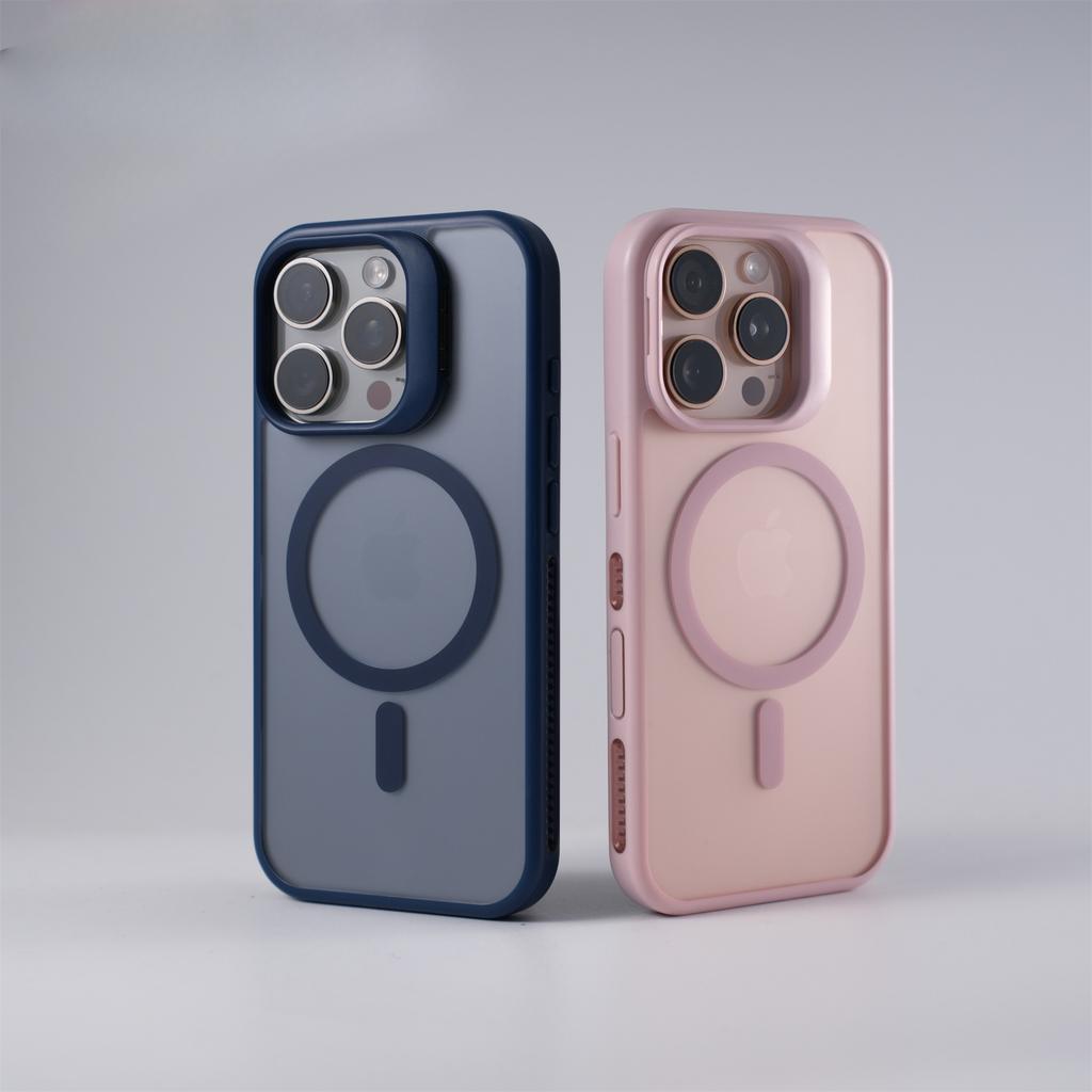 Подходит для iPhone16promax Чехол для телефона с магнитной фиксацией, с термоотводом и функцией определения кожи, защитный чехол с кронштейном для объектива Apple 15