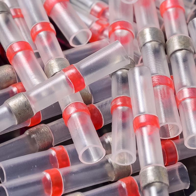 50 шт. изолированный кабель, паяные муфты, терминаторы, термоусадочные соединители, клеммы для электрических проводов