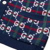 GUCCI Sweaters Men's Blue V-neck Moderate 716334-XKCOZ-4804