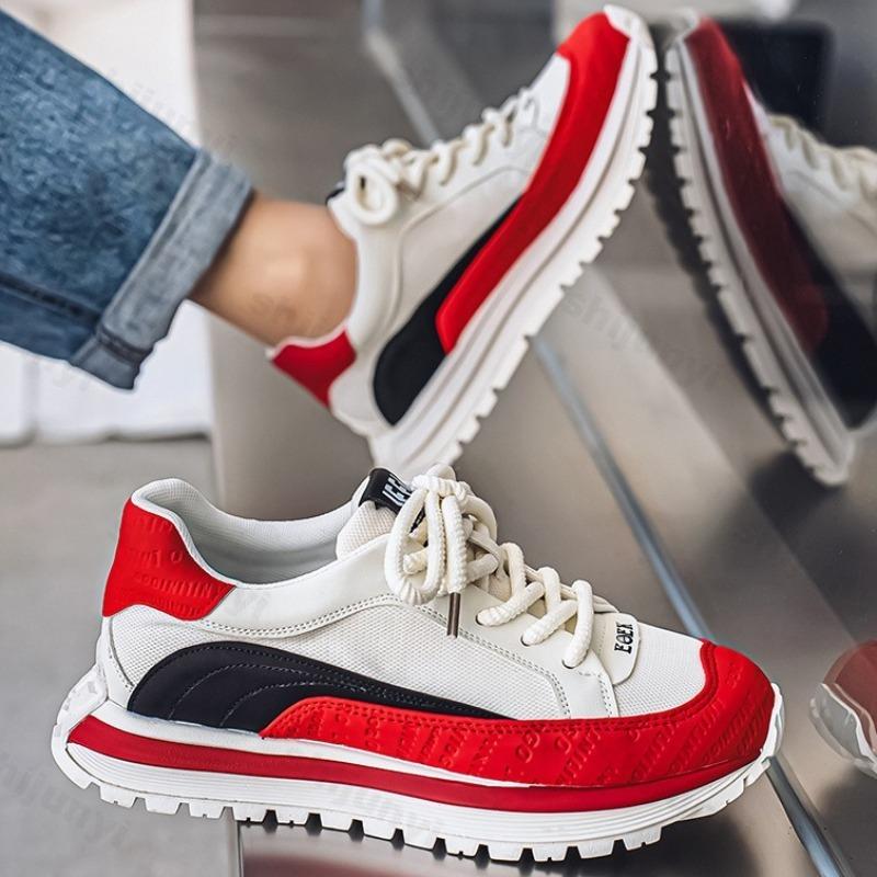 Fashion 2025 Autumn New Fashion Trend Versatile Thick Soled Casual Sports Shoes for Men Soft Soled Comfortable Low Top Platform Sneakers