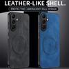 Shell Shockproof Leather Phone Soft Bumper Case For Samsung S25 Edge Magnetic For Magsafe Protective Back Cover For Galaxy A06 A56 A36 A54 Shell