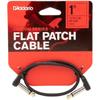 D'Addario Daddario Патч-кабель (Экранированный кабель) Плоский патч-кабель PW-FPRR-01 (30см ДЛ) [Внутренний ...