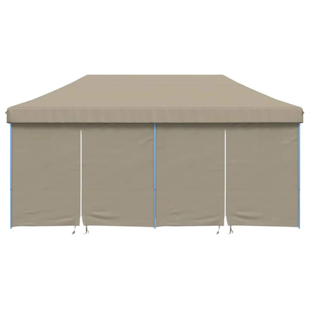 Pop up Party Tent Taupe 580 x 292 x 315 cm Oxford Fabric