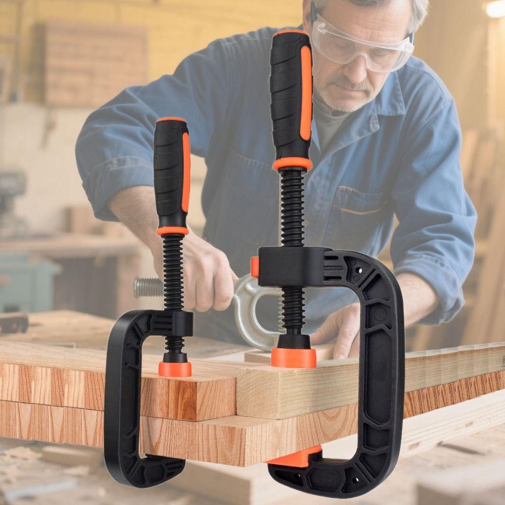 Легкая конструкция Деревообрабатывающий зажим Мощная сила зажима C-образный зажим Пружинные зажимы Металлические мастерские