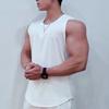 Летние спортивные майки для мужчин из ледяного шелка, быстросохнущие, дышащие, свободные, спортивные майки без рукавов, беговые жилеты, сетчатая фитнес-одежда