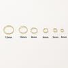 20-50pcs/bag 14K 18K Gold Twisted Open Jump Ring Split Connect Round Ring For DIY Jewelry Handmade Wholesale Making Accessories