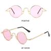 Punk Circle Shades Colorful Eyewear Trendy Hippie Sun Glasses  for Women & Men