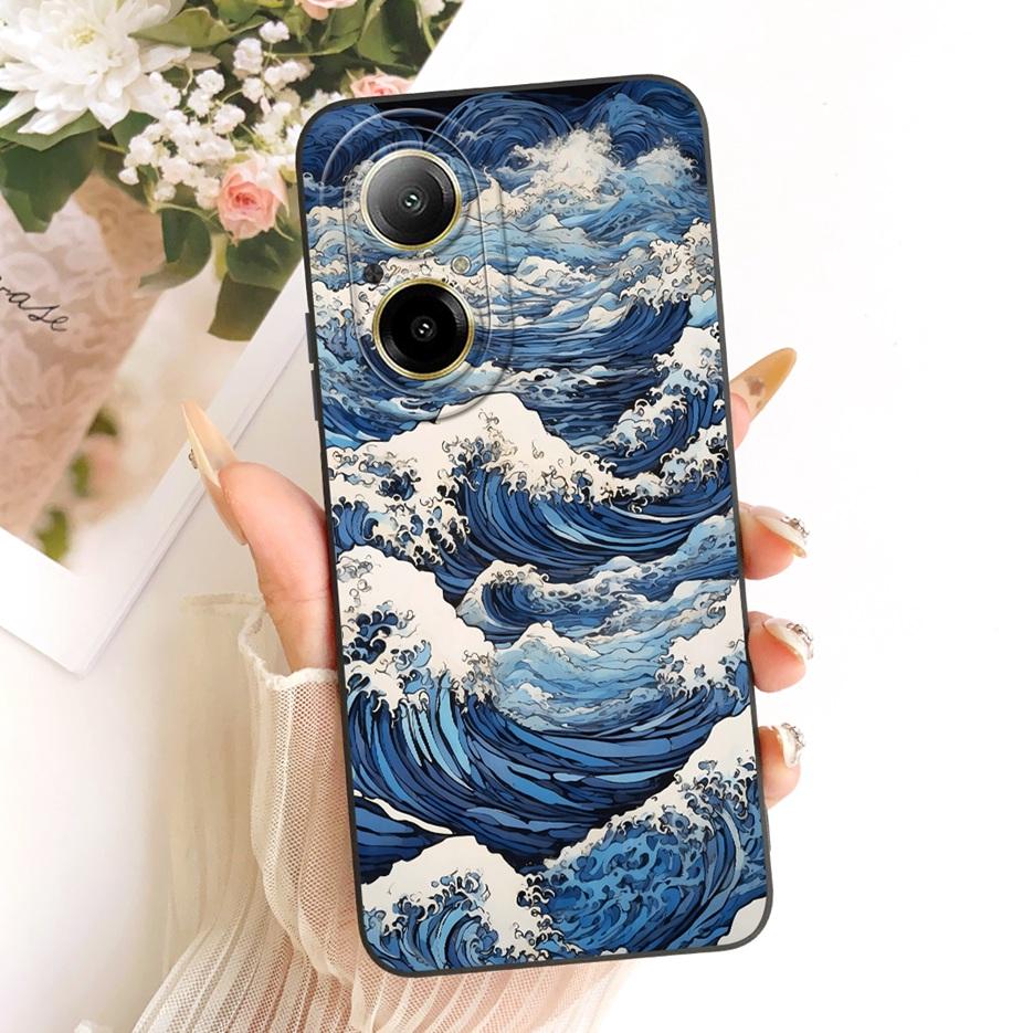 Чехол для Realme C67 4G RMX3890 Милый мультяшный чехол-кролик Мягкий силиконовый чехол для Realme 12 Lite C 67 RealmeC67 4G Задняя крышка Сумки