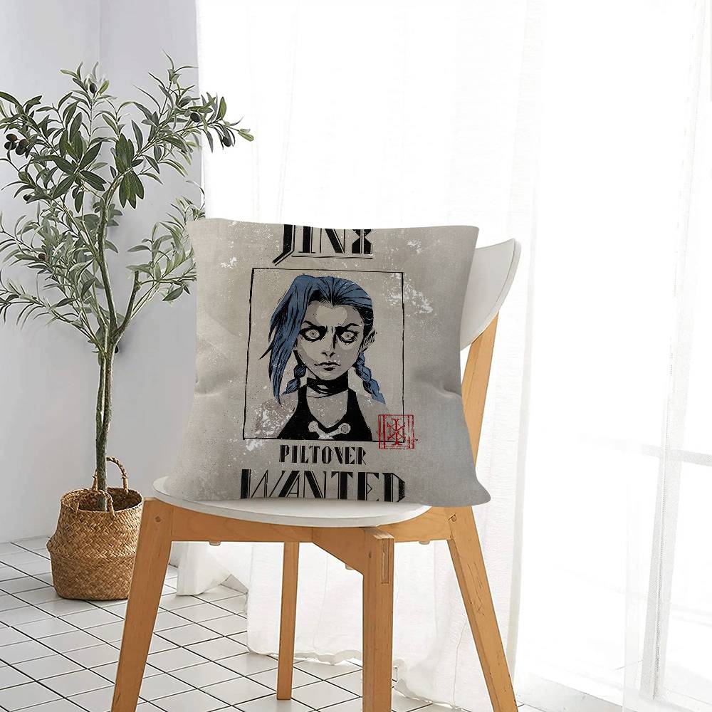 Personalized Picture Text Home Decorative Pillows Household Gifts 45X45Cm Game Jinx Cool Girl