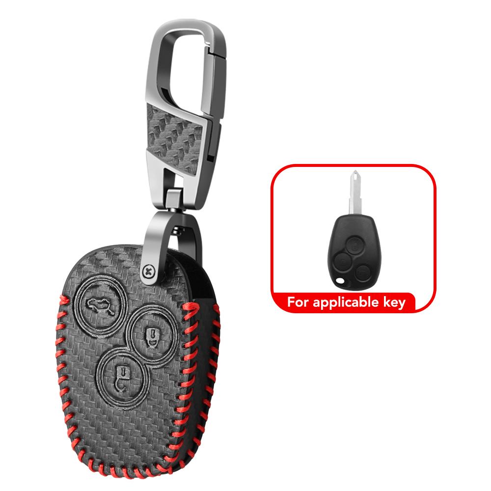 Для Renault Kangoo Scenic Megane Sandero Captur Twingo Modus Для DACIA Duster Logan Sandero Кожаный чехол для дистанционного ключа Чехол для брелока