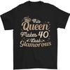 40th Birthday Queen Forty Years Old 40 Mens T-Shirt 100% Cotton