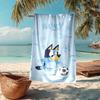 Ultra-Soft Beach Towel with Bluey Theme,Ideal for Pool - Camping, Diving - Perfect Travel Essential, Vibrant Beach Towel.